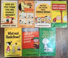 Lot of 7 books by Charles Schulz, Charlie brown, Peanuts, Snoopy picture