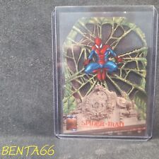 1997 Marvel Fleer Premium 🔥 QFX Lazer Blast Spiderman Insert Chase Card # 2 picture