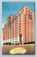 New York City NY, Hotel Century, Advertising, Antique Vintage Souvenir Postcard picture