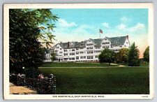 East Northfield, MA Mass Massachusetts, The Northfield Hotel Linen Postcard  picture