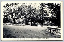 Entrance to Ft Donaldson National Cemetery Dover TN postcard picture