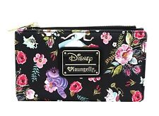 Loungefly x Alice in Wonderland Character Floral Print Wallet (Black, One Size) picture