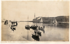 Frith Series, UK, The North East Harbour in Weymouth (Dorset), approx. 1870 Vintage picture