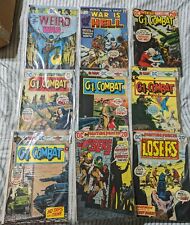 DC & Marvel Comics Mixed WW2 Lossers,G.I. Combat,  & Weird War Lot of 9 picture