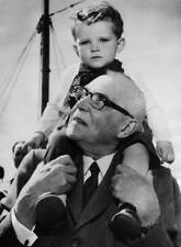 Canadian Prime Minister Louis St Laurent carries two-year-old J- 1957 Old Photo picture