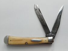 Case XX 5254 Large Trapper 2 Blade Pocket Knife Stag Handles 1940-1964 Vintage picture