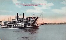 Eagle Packet Company's Steamer Ship Alton Illinois Vtg Postcard CP361 picture
