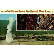 Old Faithful Yellowstone National Park Inn 1972 Postcard Unposted picture