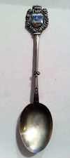 Vintage Antique Silver Plate BETHLEHEM Collector Spoon Enamel picture