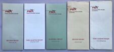 PSA Pacific Southwest Airlines Quarterly, Midyear Report 1967, 1968 Lot of 5 VTG picture