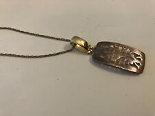 vintage estate  openwork pendant chain necklace picture