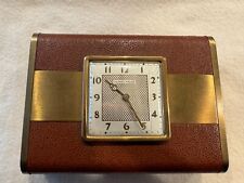 VINTAGE Phinney Walker Travel Clock/Jewelry Box Working picture