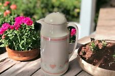 Vintage Crown Corning Thermique 1 Qt Carafe Thermos Pitcher Hearts picture
