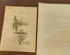 Original Petition For A Fuel Pump Patent Document 1930 Great Graphics  picture