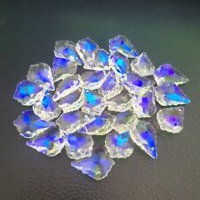 20PC Faceted Prism AB Fengshui Maple Crystal Suncatcher Glass Chandelier Decor picture