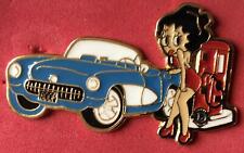 XXX Sexy Betty Boop Pumping Gas into Corvette Lions Club Pin picture
