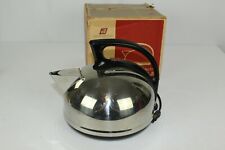 Rare Vintage Dominion Automatic Electric Chrome Kettle And Box picture