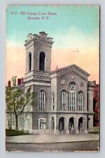 Syracuse NY-New York, Old County Court House, c1912 Vintage Souvenir Postcard picture