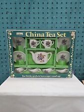 Chilton Toys Vintage Porcelain 1971  Clark China Tea Set Original. Never Used picture