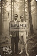 Business man in woods with man in white briefs Print 4x6 Gay Interest Photo #169 picture