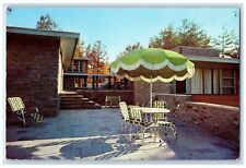 c1950's Bon Air Motel & Restaurant Outdoor Setting Gatlinburg Tennessee Postcard picture