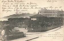 Vintage 1904 Postcard Biarritz Phare et Ruines du Palais France Detruit Par Feu picture
