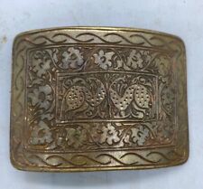 A Very Historical Old Ancient Islamic Era Brass Belt Buckle With Engraving picture