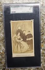 ABRAHAM LINCOLN 1870s CDV +Mary  & Children  Extreme Rarity SGC Graded Looks Gre picture