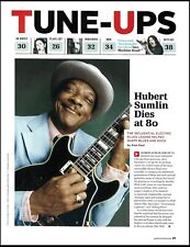 Blues Guitarist Hubert Sumlin dies at 80 death notice 2012 two-page article picture