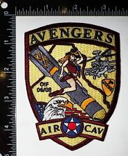 US Army OIF 06-08 1-227 1st ACB Aviation Avengers 1st Air Cavalry Patch picture