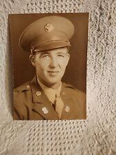 Vintage 5X7 Military Photo Portrait  U.S. Army Man in Uniform picture