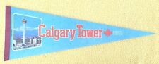 Vintage Calgary Tower  CANADA Felt Pennant, 23.5