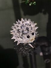 Swarovski Crystal In A Summer Meadow Clear Cut Crystal Glass Hedgehog Figurine picture