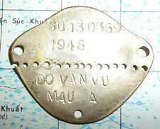 1948 FRENCH FOREIGN LEGION - Indochina War - DOG TAG # 130 369 - VIETNAM - B.657 picture