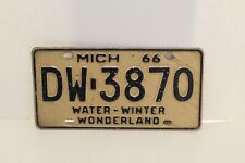 vintage 1966 michigan license plate picture