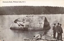 Patients Rock Wallum Lake Burrillville Rhode Island RI c1910 Postcard picture