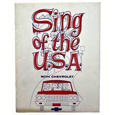 VTG 1964 SING OF THE USA WITH CHEVROLET Song Book Lyrics Only Travel America picture