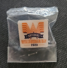 WHATABURGER 2023 National Whataburger Day Promo Pin (SEALED) **FREE SHIPPING** picture