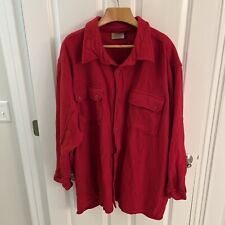 Vintage Boy Scouts of America Jacket Shacket Shirt Men 4XL 4X Red Wool BSA LS picture