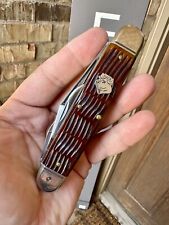 Great Eastern Cutlery 98 Texas Camp Knife Antique Autumn Jig Bone Knife Awl Punc picture