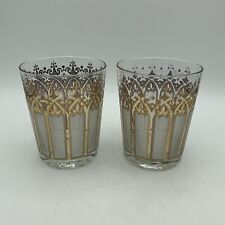 MCM Drink Glasses By Washington Glass Set Of 2 Mid Century Vintage 1960s picture