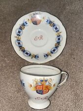 Foley Bone China Coronation of Queen Elizabeth II Cup And Saucer June 2, 1953 picture