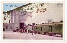 Passenger Train at East Portal, MOFFAT TUNNEL, Rollinsville CO 1915-30 Postcard picture