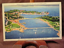 1940s Salem MA MASSACHUSETTS Air Birdseye View J.C.B. Smith Swimming Pool, Large picture