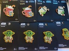 Loungefly Pin Lot Of 8 Disney And Star Wars. Xtangled, Stitch, XSW Boba, Yoda picture