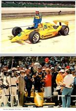 2~4X6 Postcards IN, Indianapolis  RACE CAR DRIVER AL UNSER SR  Indy 500 Winner picture