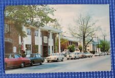 Vintage 1970's Main Street Looking North from Punchard Ave Andover Mass Postcard picture