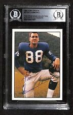 1981 TCMA Football Greats #27 Pat Summerall GIANTS Signed Auto Card BECKETT  picture