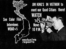 1966 WQAD-TV8 Moline Ilinois Jim King news in Vietnam tv promo ad   TV16 picture