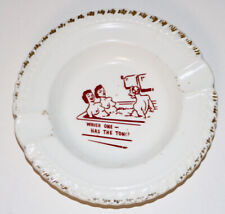 Which One Has The Toni vintage risque humor novelty ashtray 1950's Toni Twins picture
